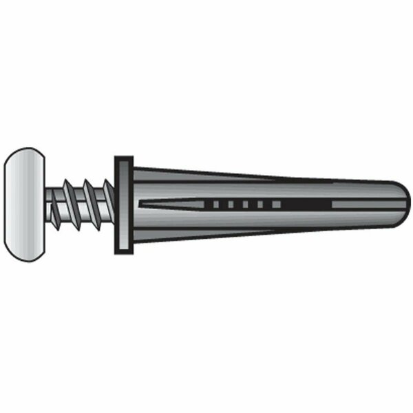 Aceds No. 14-16 Plastic Anchor with Screw, 100PK 5333984